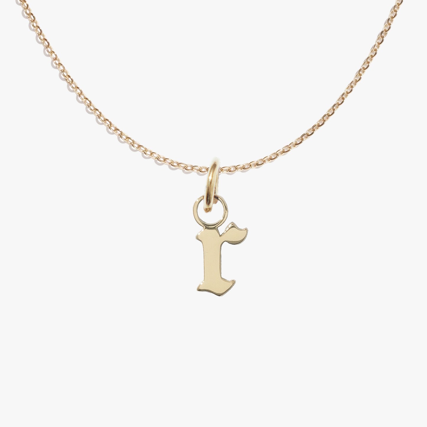r, gold, pendant #pdp