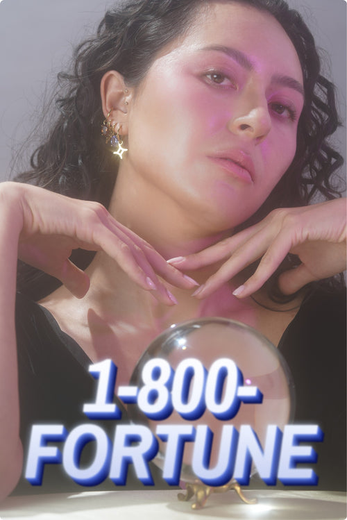 in the wild — 1-800-FORTUNE crystal ball, gold, silver