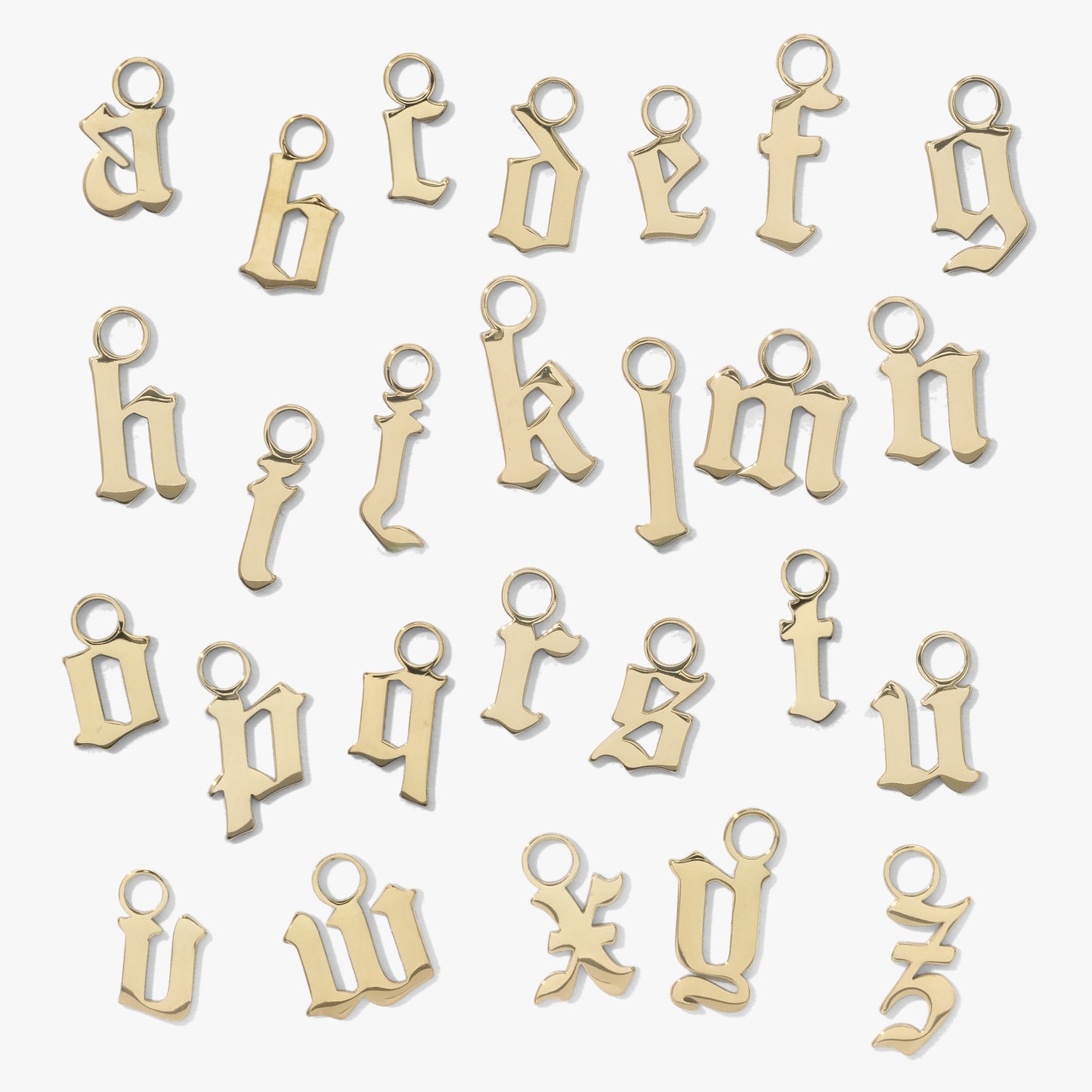 alphabet earring charms group #pdp