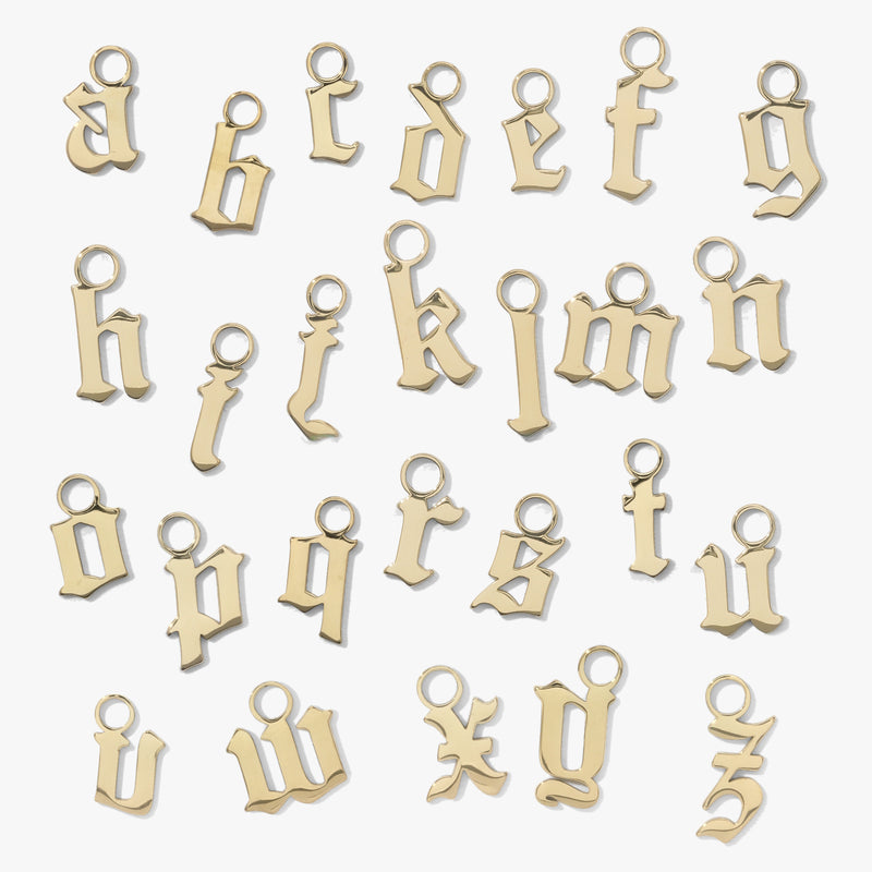 alphabet earring charms group #pdp