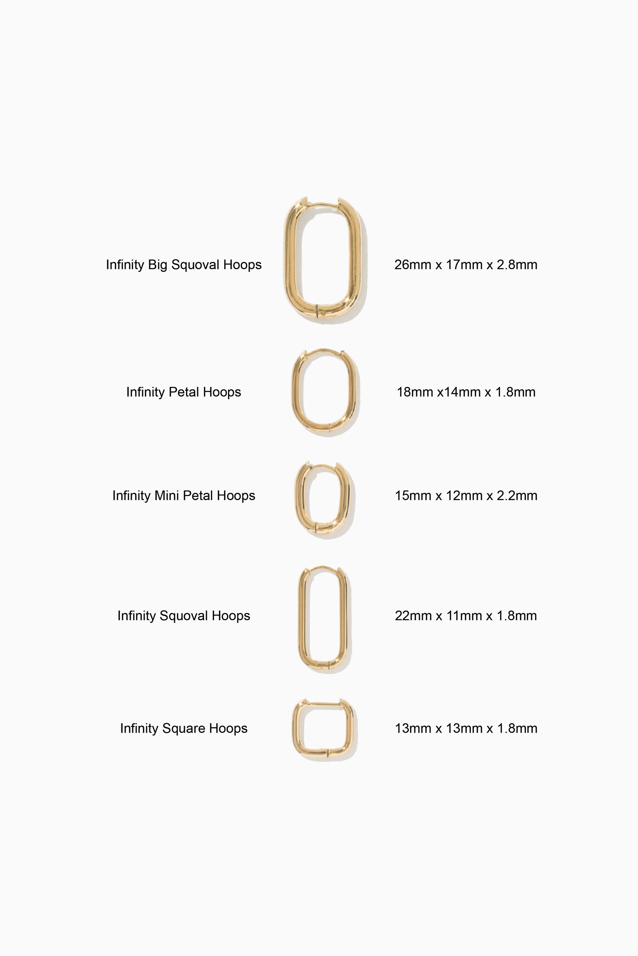 Infinity Mini Petal Hoops (Pair) – Ready-Made
