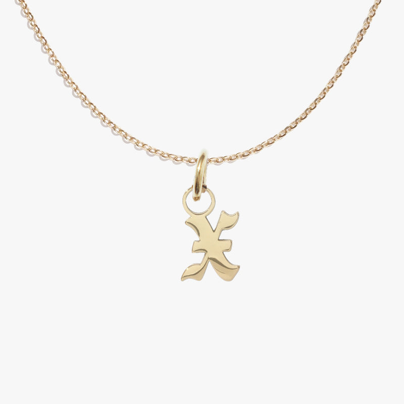 x, gold, pendant #pdp