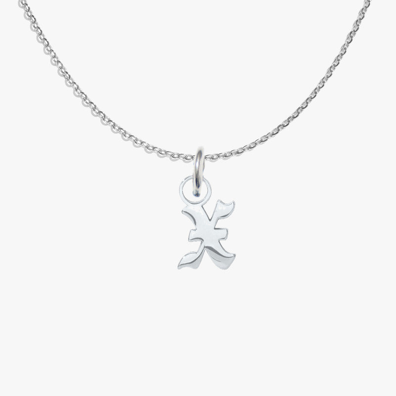 x, silver, pendant #pdp