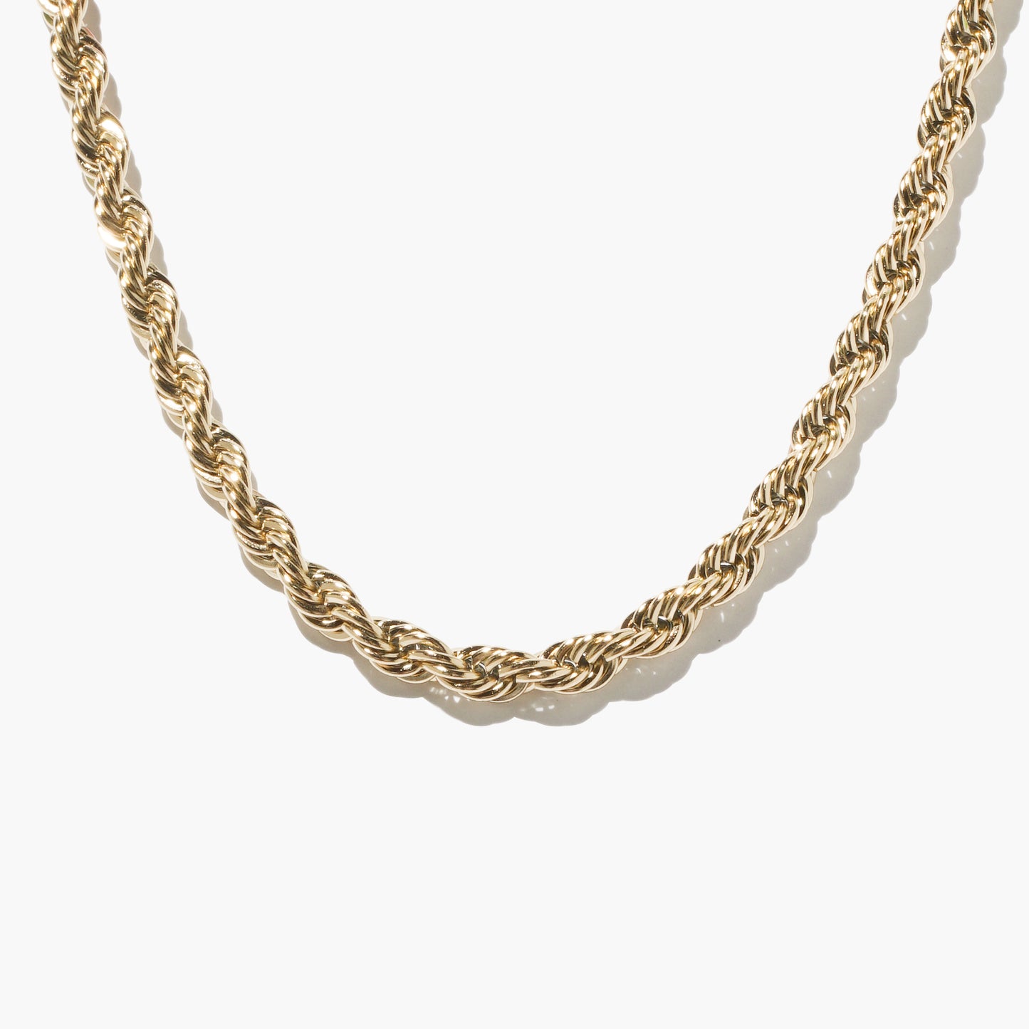 Thin gold filled rope chain necklace | VIE EN BLEU