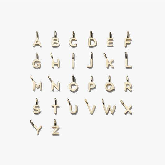 Alphabet Pendant (Single) - Gold