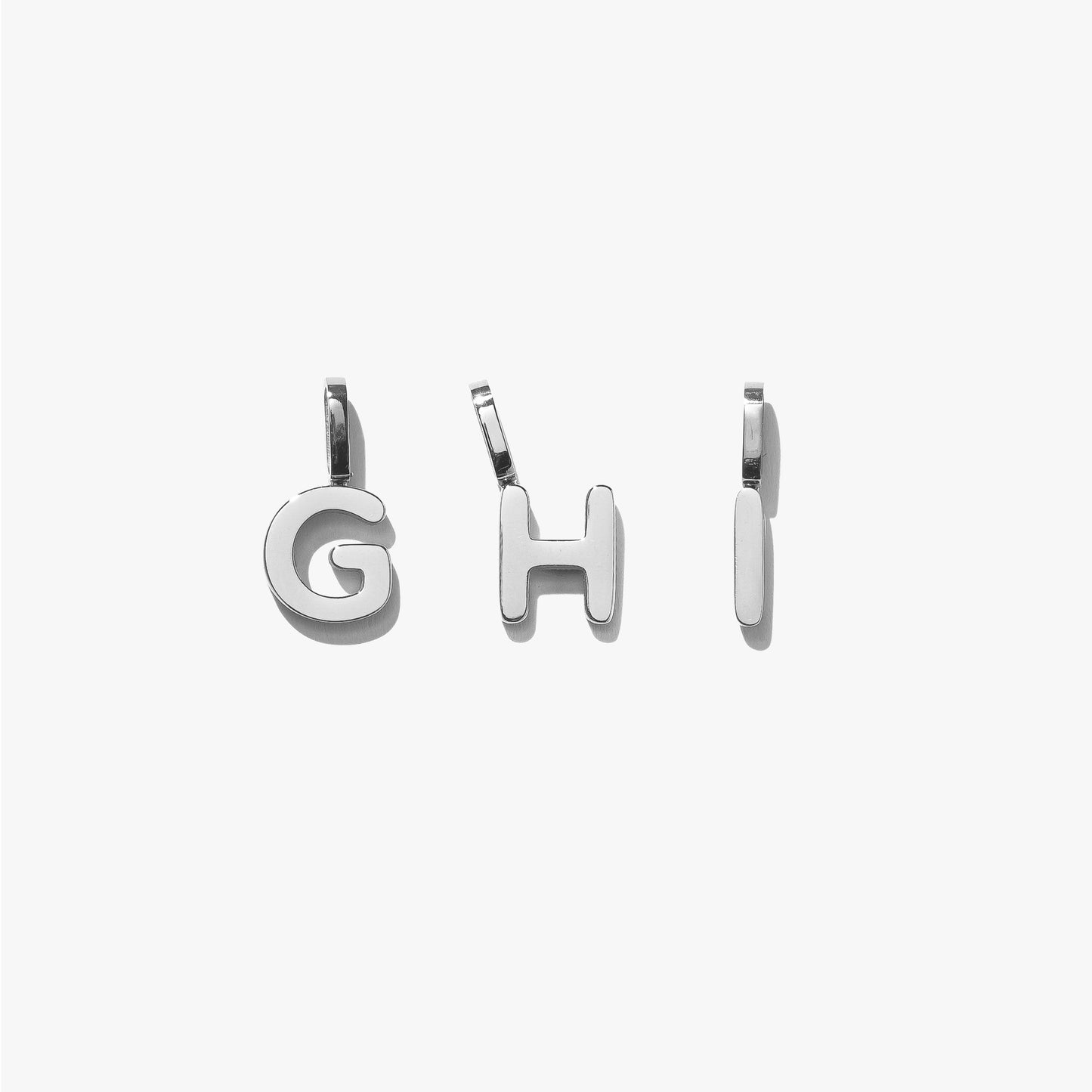 Alphabet Pendant (Single) - Silver