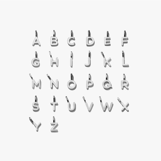 Alphabet Pendant (Single) - Silver