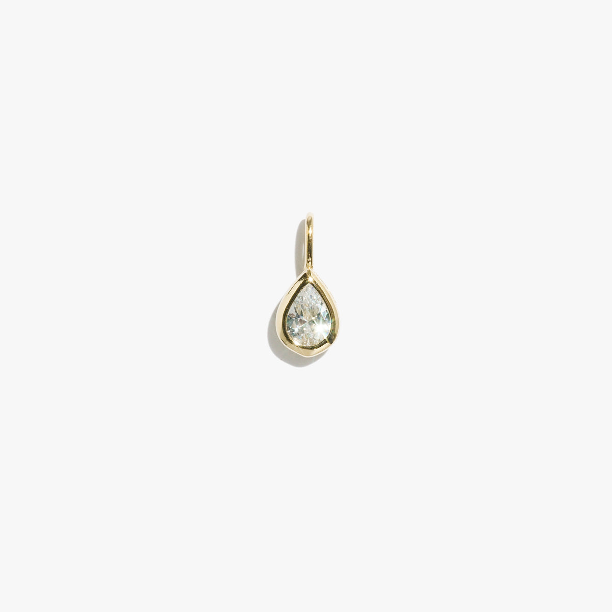Teardrop Bezel Pendant (Single)