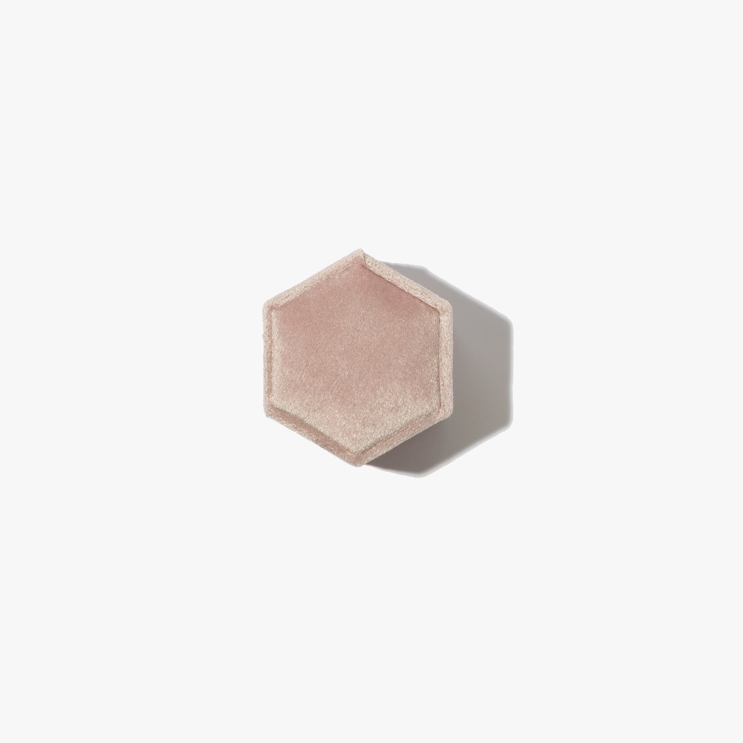 Rose Hexagon Jewelry Box - Double Ring