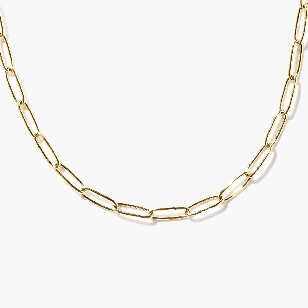 Refined Paperclip Chain 16 / Rose Gold