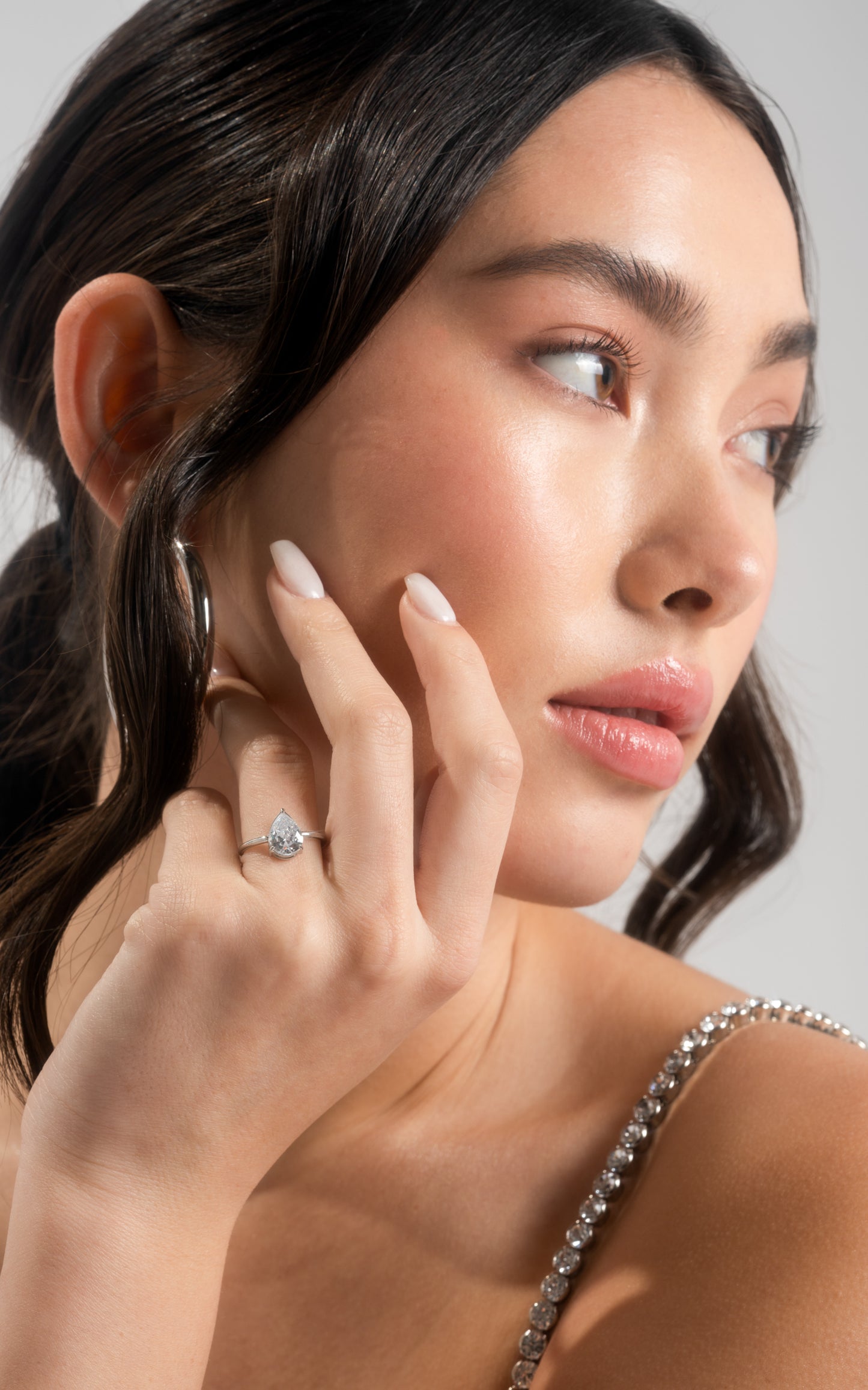 Pear Promise Ring