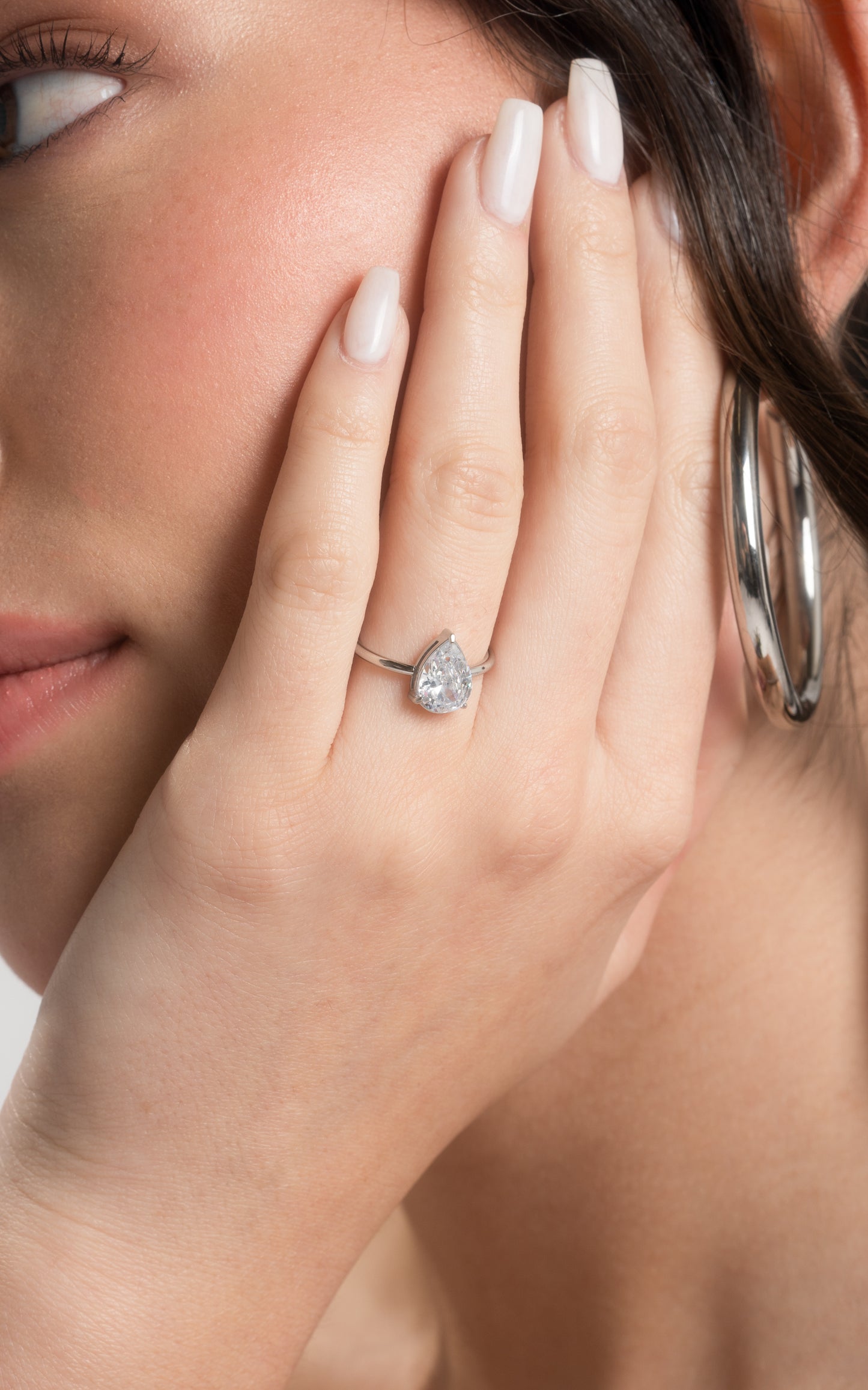 Pear Promise Ring