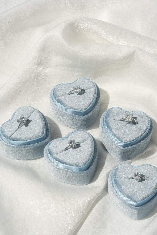 Blue Heart Jewelry Box