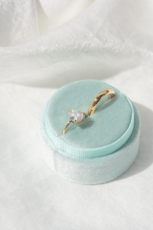 Mint Round Jewelry Box