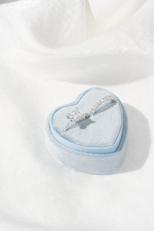 Blue Heart Jewelry Box