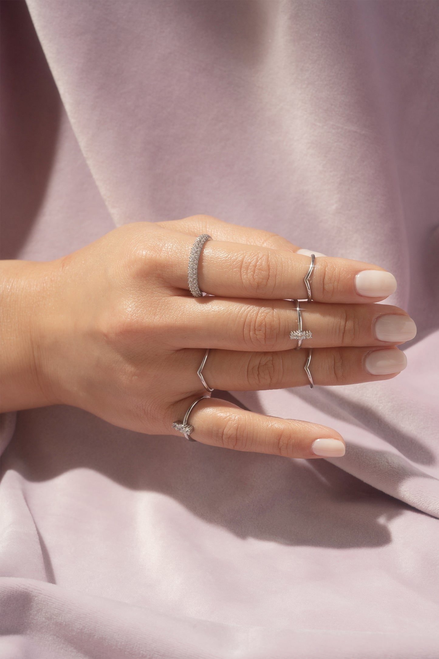 Mid finger rings pandora 2025