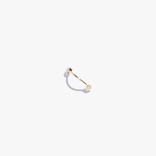 Pearl Nose Bridge Cuff - Gold