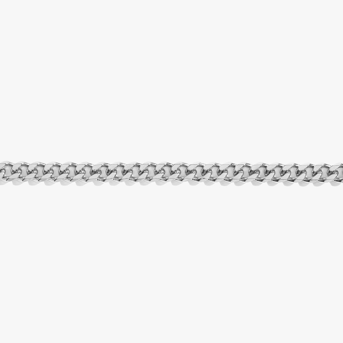 7mm Cuban Link Bracelet M 8 Including Lobster Silver