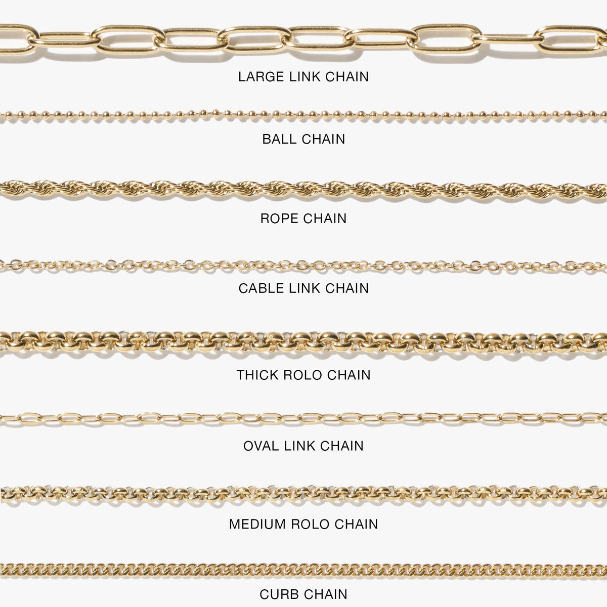 Chains - Ball Link Chain - Gold, gold