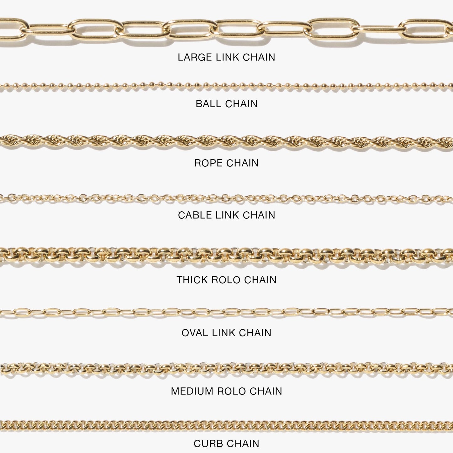 Chains - Ball Link Chain - Gold, gold