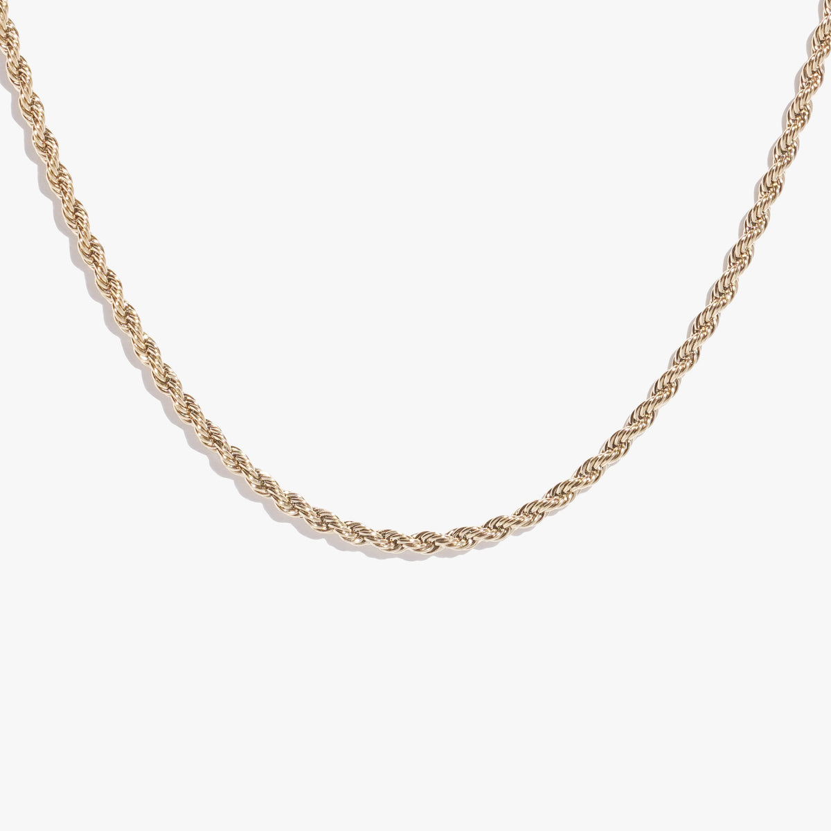 Rope Chain- 6mm, Size 18, 14K White - The GLD Shop