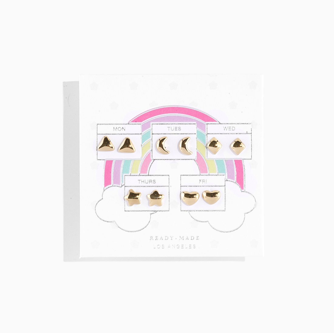 'Forever Sticker Earrings' - Gold